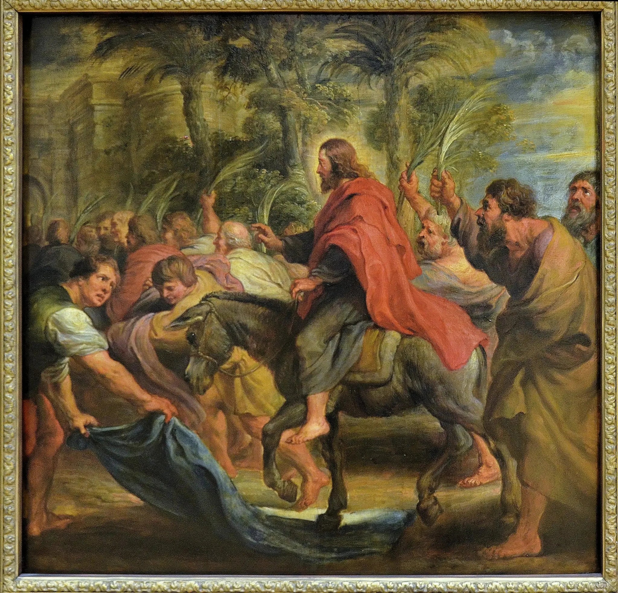 L'Entrée du Christ à Jérusalem - Peter Paul Rubens image 1 copie peinte à la main à l’huile
