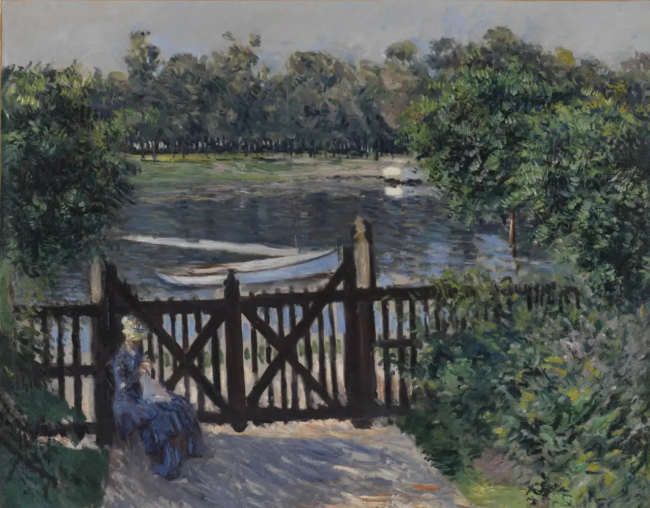 L'Entrée du jardin, Petit-Gennevilliers - Gustave Caillebotte image 1 reproduction artisanale de tableau