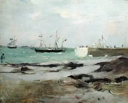L'entrée du port - Berthe Morisot image 1 copie peinte à la main à l’huile