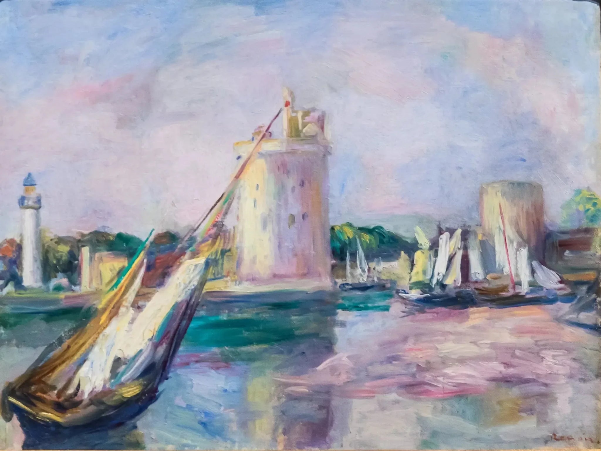 L'Entrée du port de La Rochelle - Pierre-Auguste Renoir image 1 reproduction d’œuvre d’art à l’huile