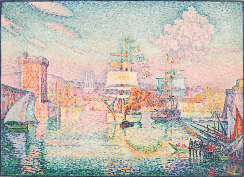 L'Entrée du port de Marseille - Paul Signac image 1 tableau peint à l’huile sur toile