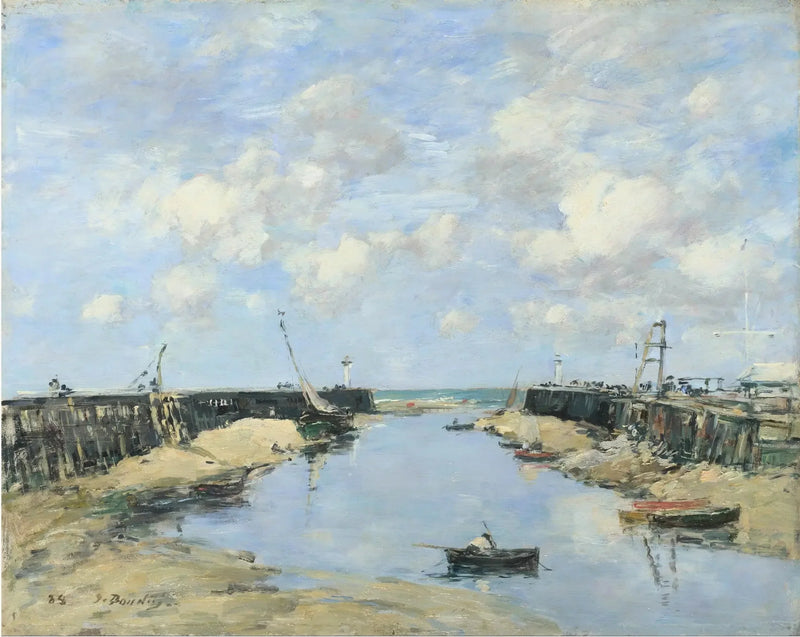 L'entrée du port de Trouville - Eugène Boudin