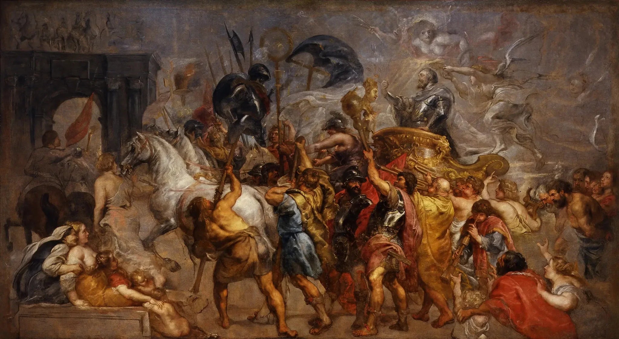 L'Entrée triomphale d'Henri IV dans Paris - Peter Paul Rubens image 1 reproduction d’œuvre d’art à l’huile