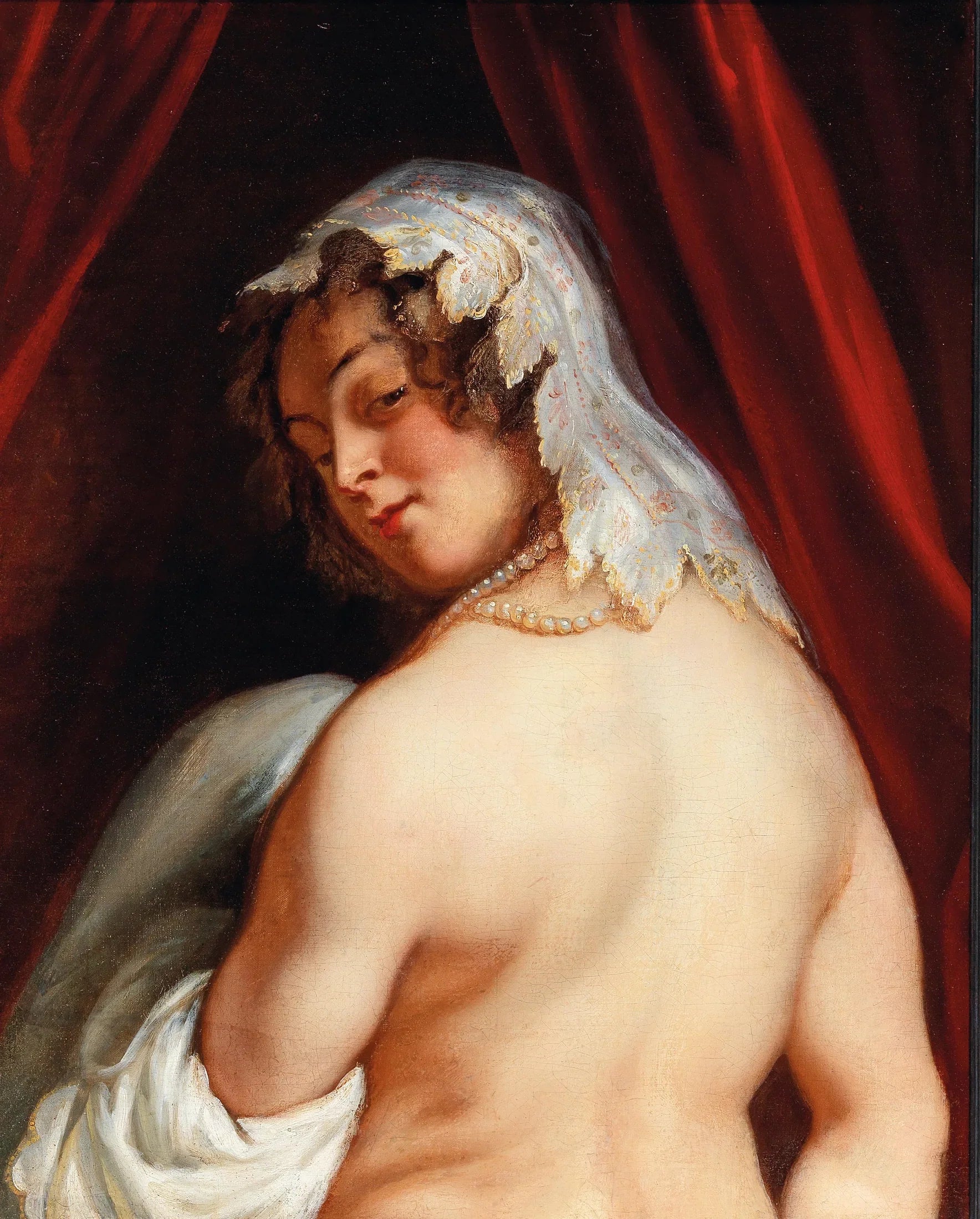 L'épouse du roi Candaules - Jacob Jordaens image 1 reproduction artisanale de tableau