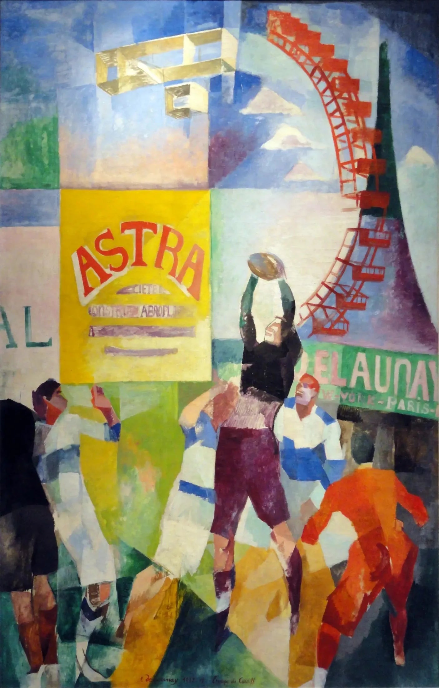 L'Équipe de Cardiff - Robert Delaunay image 1 copie de tableau peinte à la main