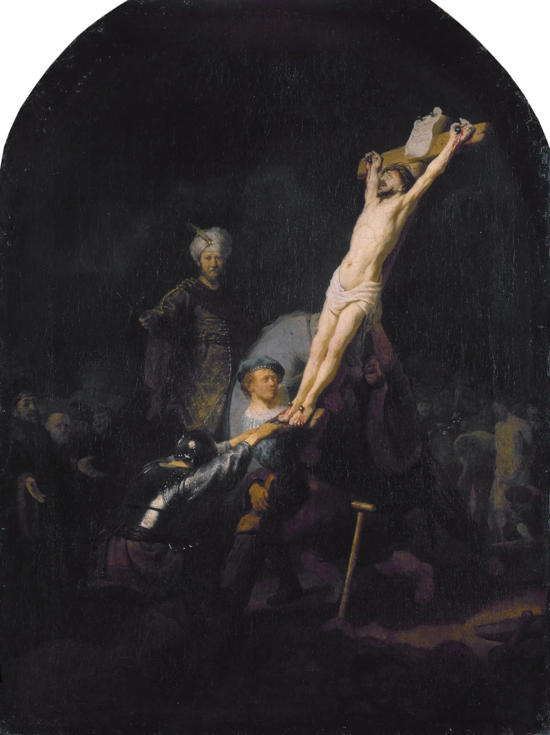 L'Érection de la croix - Rembrandt