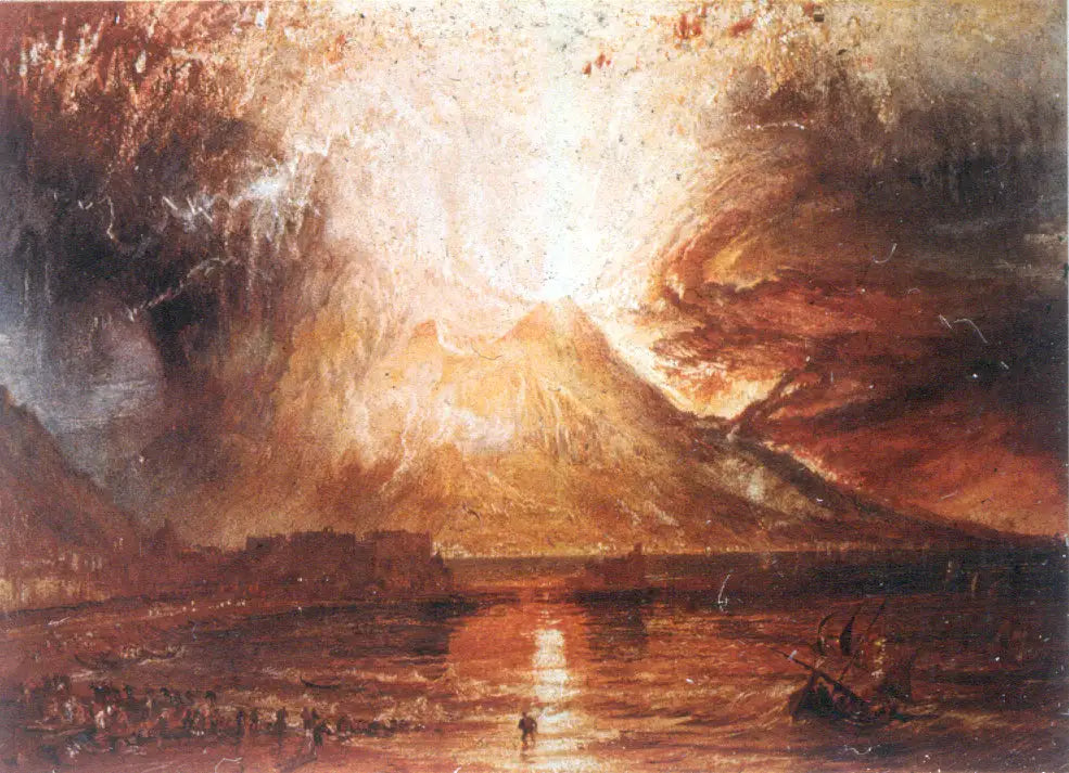L'Éruption du Vésuve - J. M. W. Turner image 1 tableau peint à l’huile sur toile