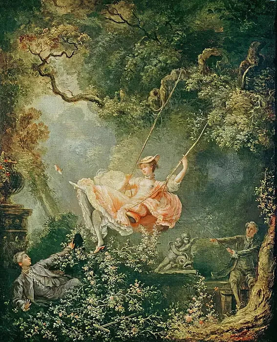 L'escarpolette - Jean-Honoré Fragonard image 1 reproduction artisanale de tableau