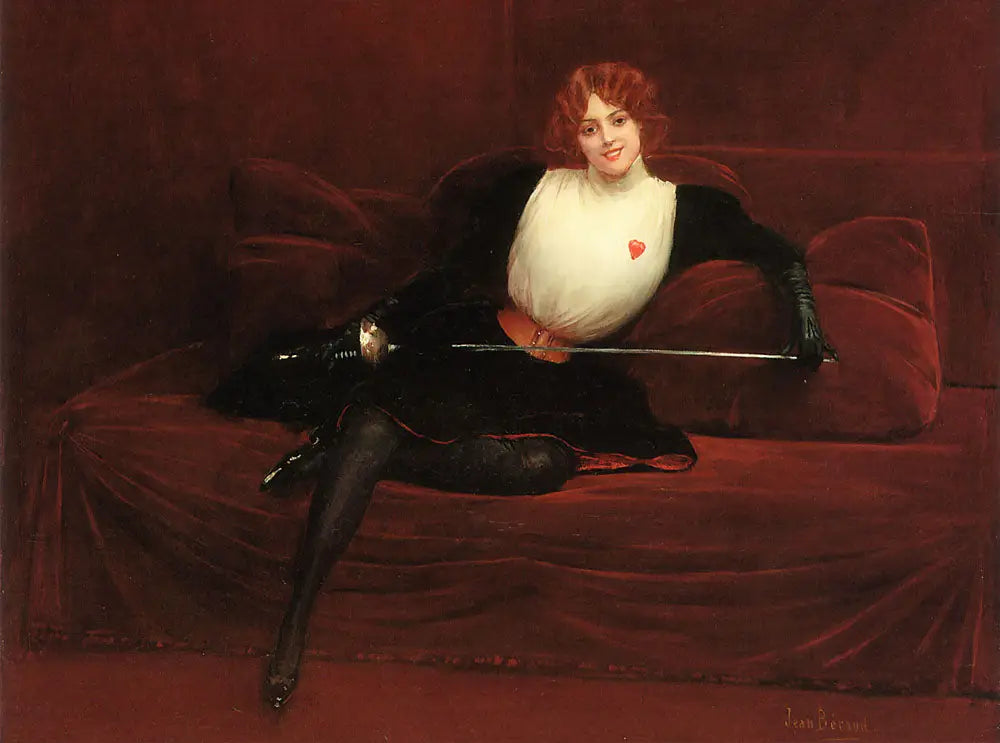 L'escrimeuse - Jean Béraud image 1 reproduction d’œuvre d’art à l’huile