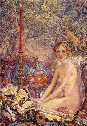 L'esprit du jardin - Robert Lewis Reid image 1 reproduction réalisée par Alpha Reproduction