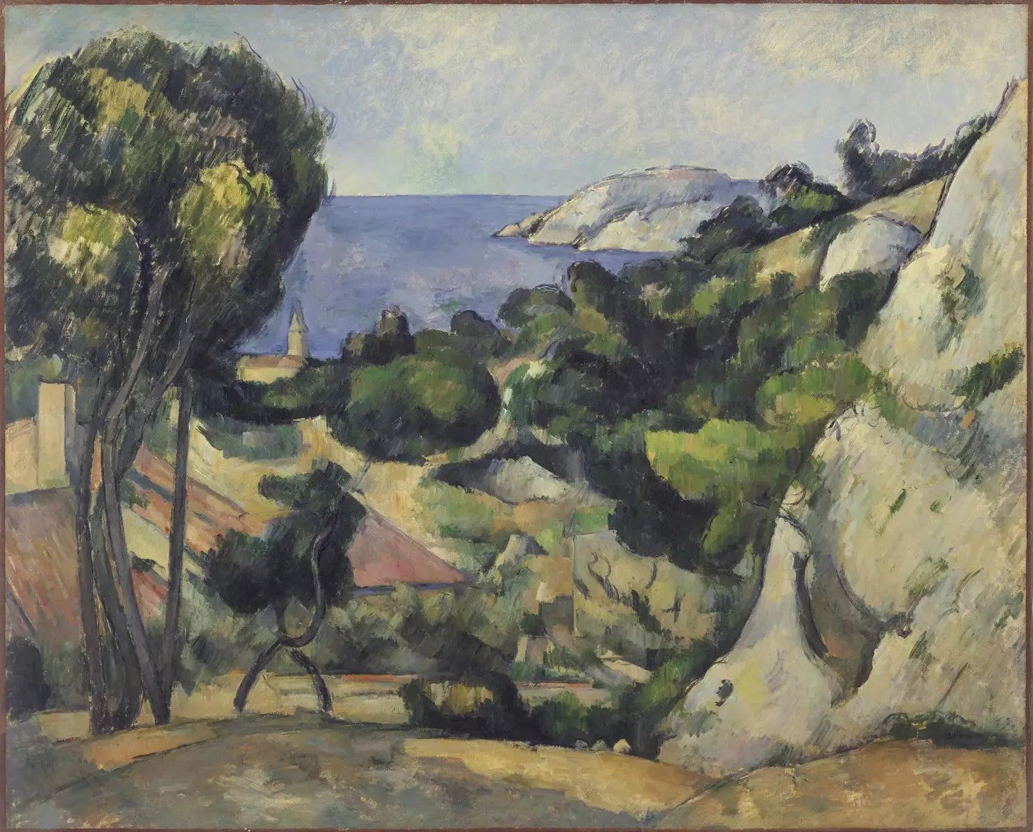 L'Estaque - Paul Cézanne image 1 reproduction de peinture à l’huile
