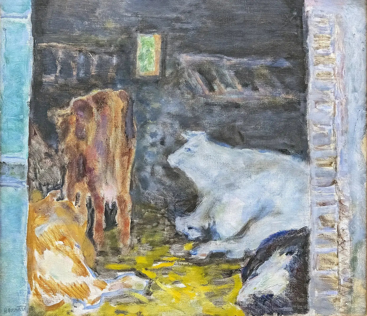 L'Étable - Pierre Bonnard image 1 tableau peint à l’huile sur toile