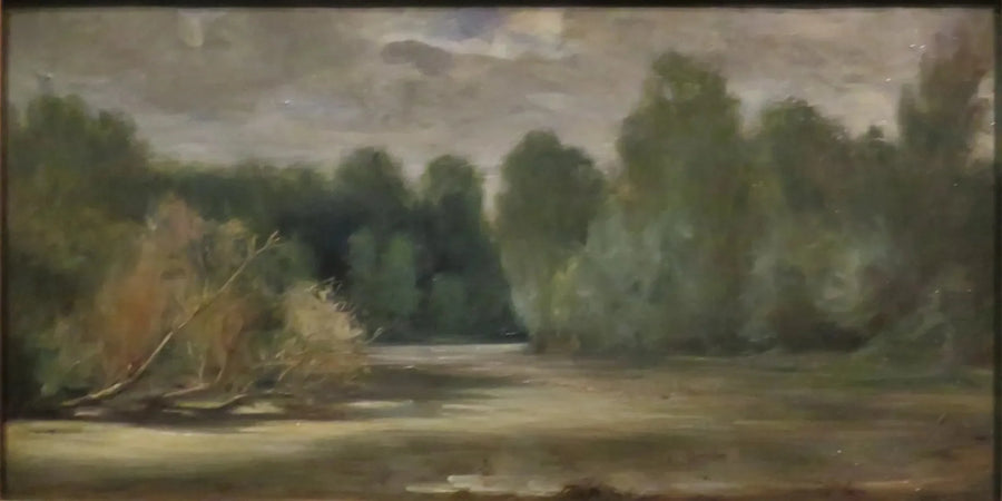 L'étang, près du Louroux - Eugène Delacroix