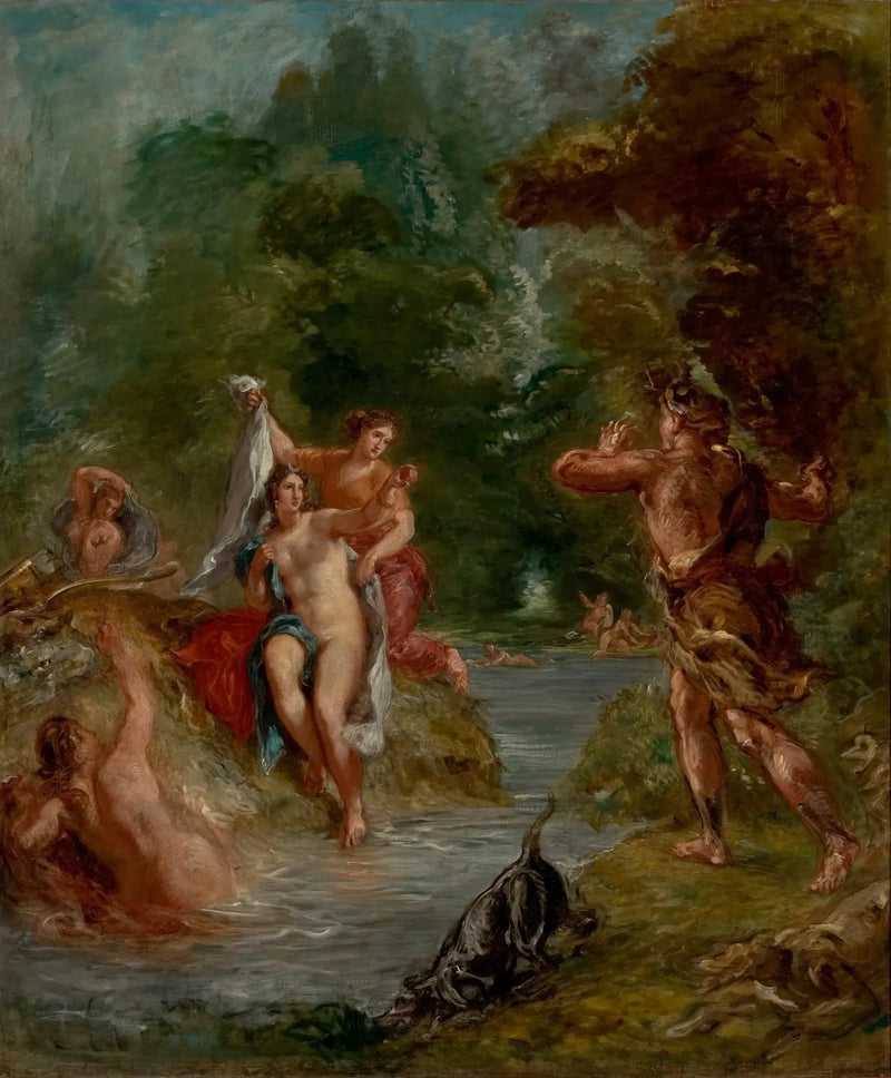 L'Été - Diane surprise par Actéon - Eugène Delacroix