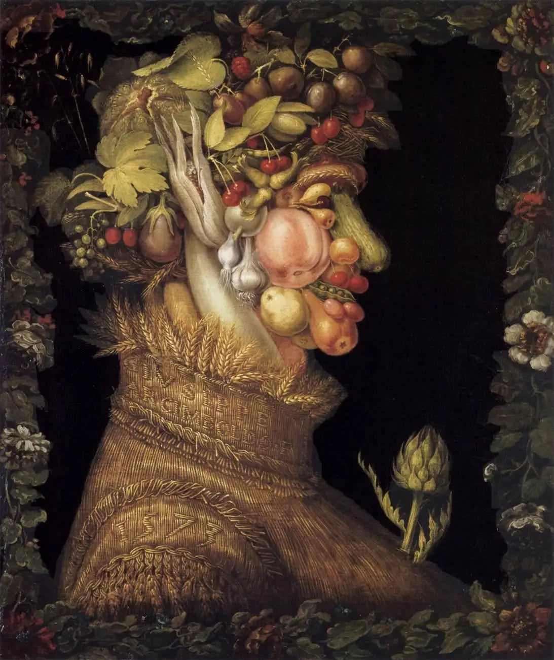 L'Eté - Giuseppe Arcimboldo image 1 copie de tableau peinte à la main