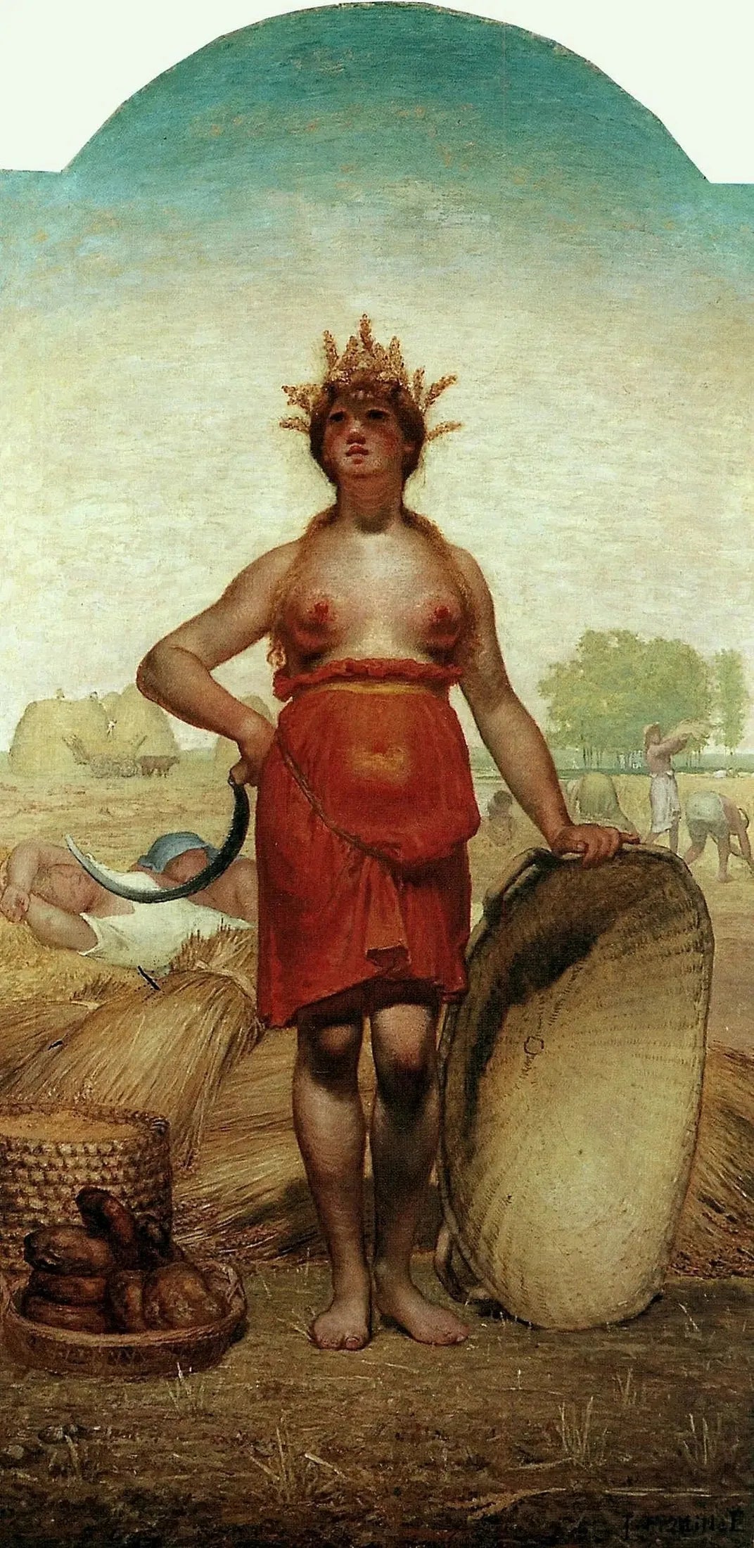 L'Été ou Cérès - Jean-François Millet image 1 tableau peint à l’huile sur toile