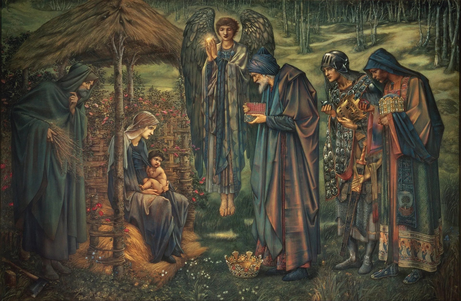 L'Étoile de Bethléem - Edward Burne-Jones image 1 copie peinte à la main à l’huile