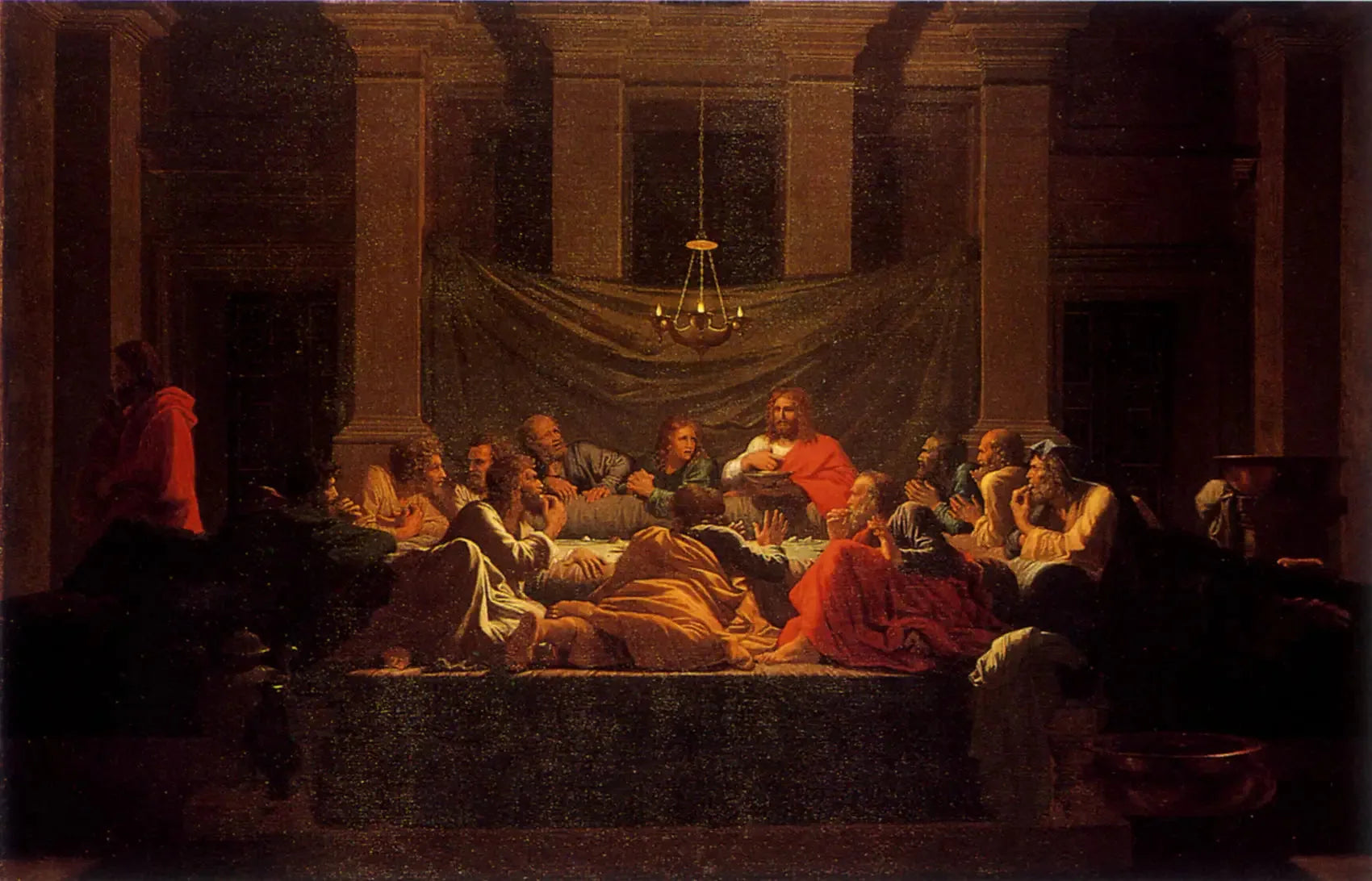 L'Eucharistie - Nicolas Poussin image 1 reproduction de peinture à l’huile