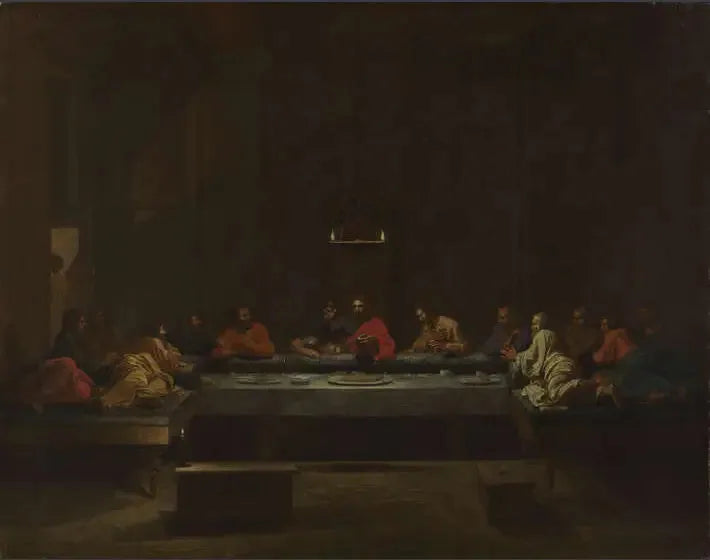 L'Eucharistie - Nicolas Poussin image 1 reproduction artisanale de tableau