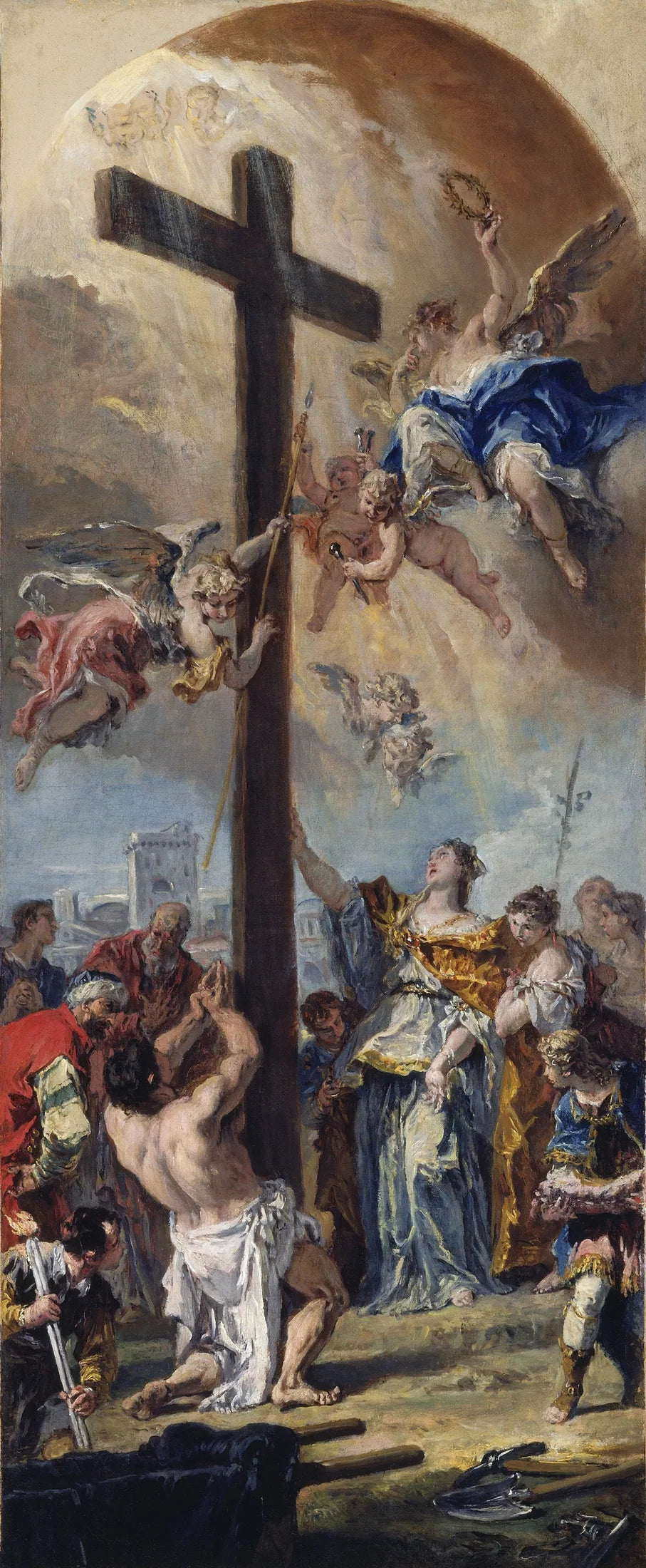 L'Exaltation de la Vraie Croix - Sebastiano Ricci image 1 reproduction artisanale de tableau