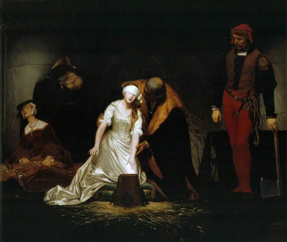 L'exécution de Lady Jane Grey - Paul Delaroche image 1 reproduction de peinture à l’huile