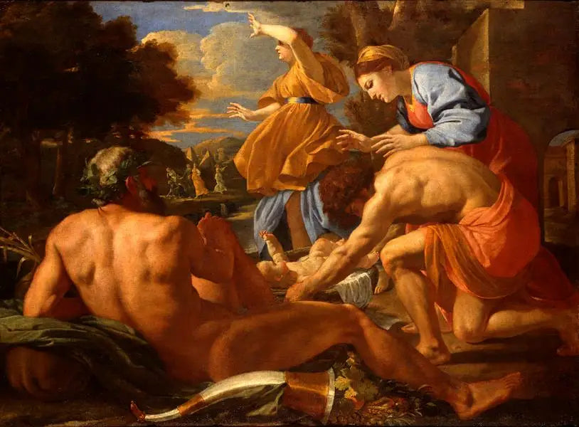 L'Exposition de Moïse - Nicolas Poussin image 1 tableau peint à l’huile sur toile