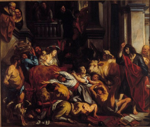 l'expulsion du temple - Jacob Jordaens