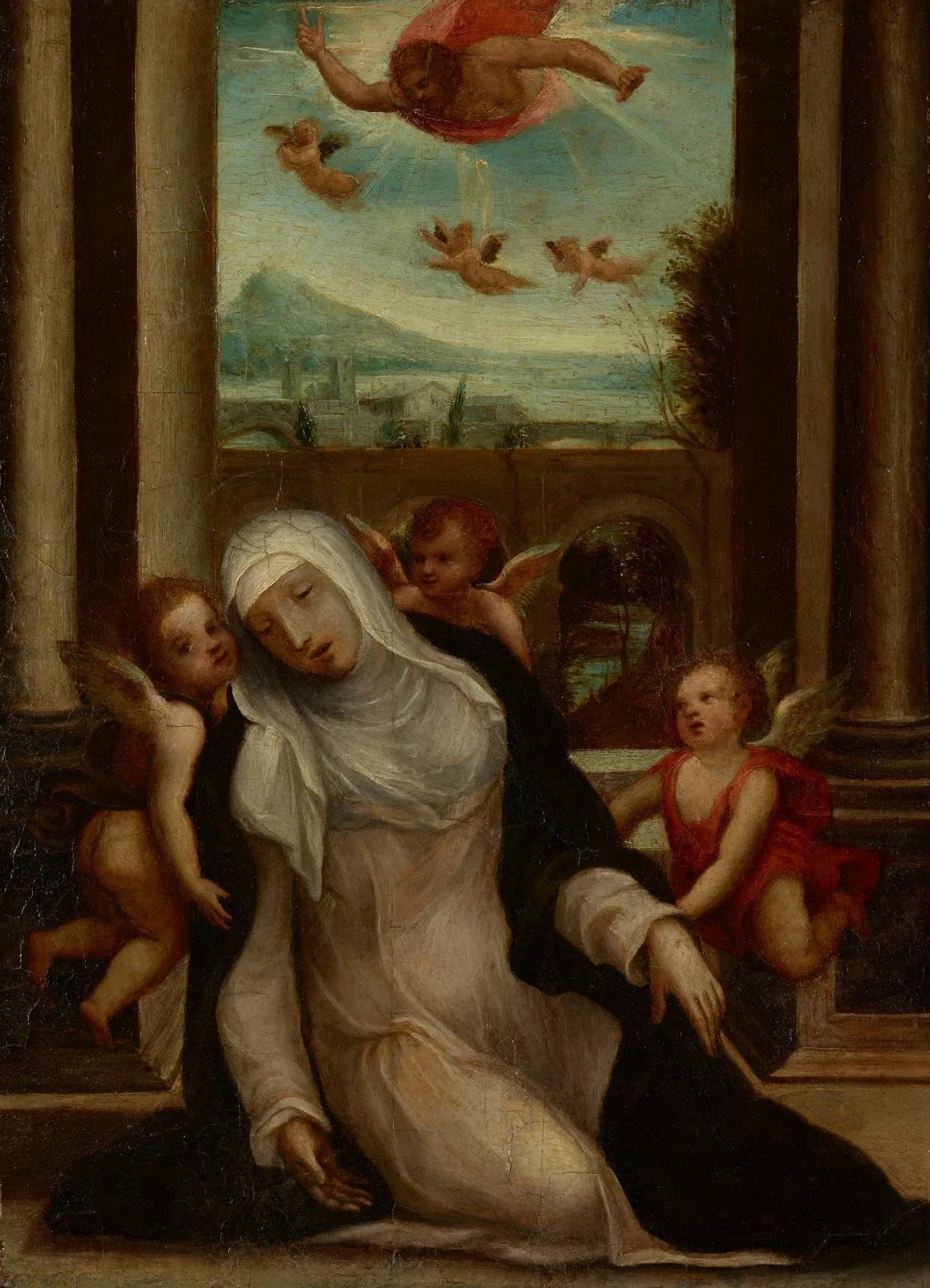 L'extase de sainte Catherine de Sienne - Il Sodoma (Giovanni Antonio Bazzi) image 1 reproduction artisanale de tableau