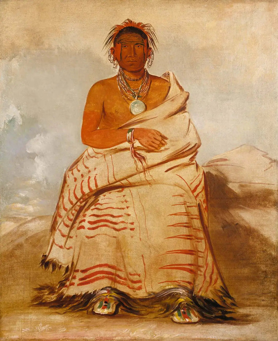 L'har-e-tar-rúshe, Homme de mauvaise humeur, un Skidi (Loup) Pawnee - George Catlin