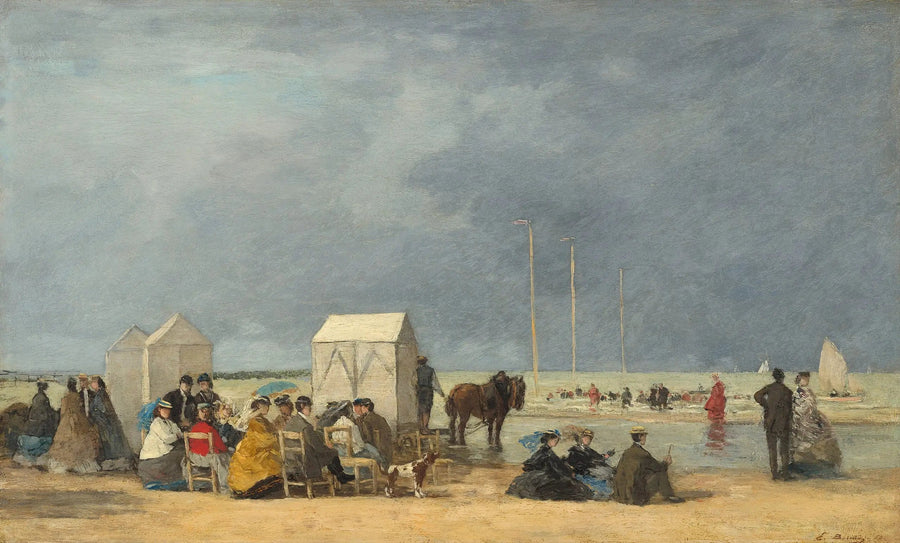 L'heure du bain à Deauville - Eugène Boudin
