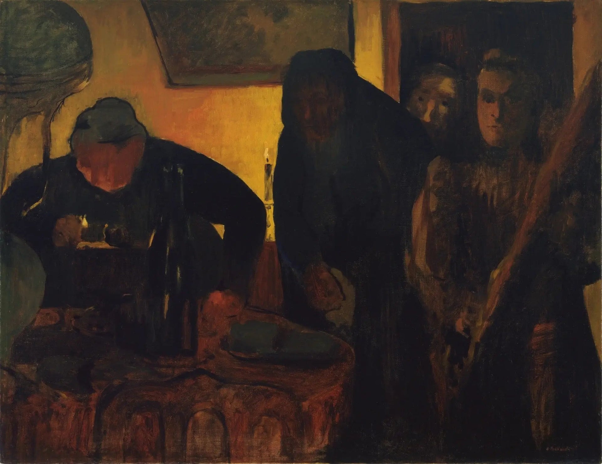 L'heure du dîner - Édouard Vuillard image 1 tableau peint à l’huile sur toile