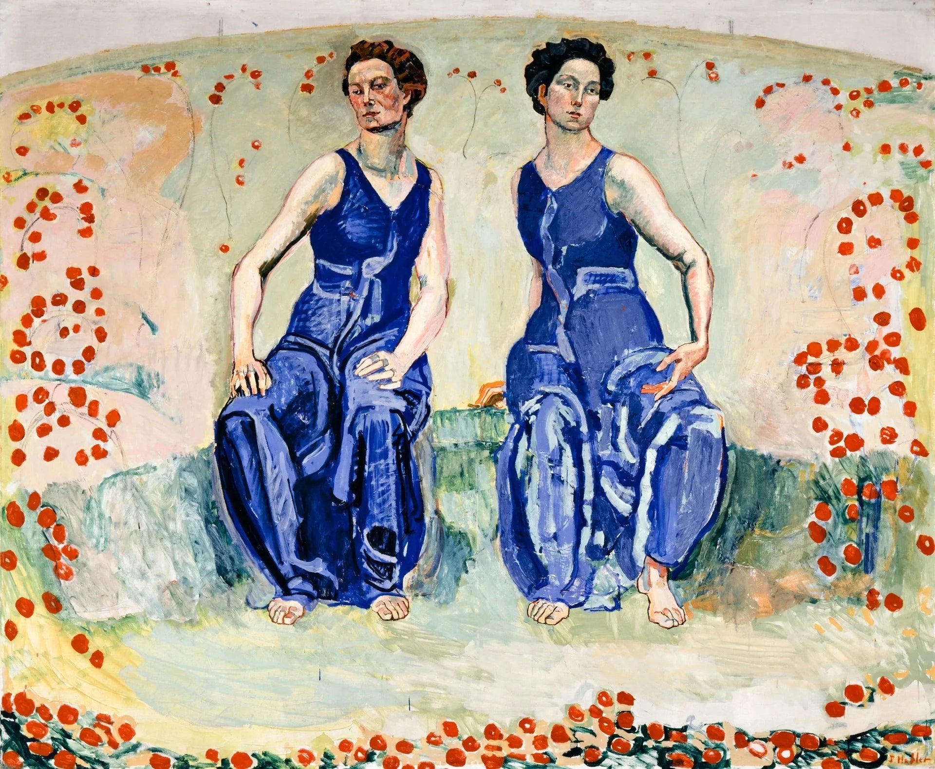 L'Heure Sacrée - Ferdinand Hodler image 1 tableau peint à l’huile sur toile