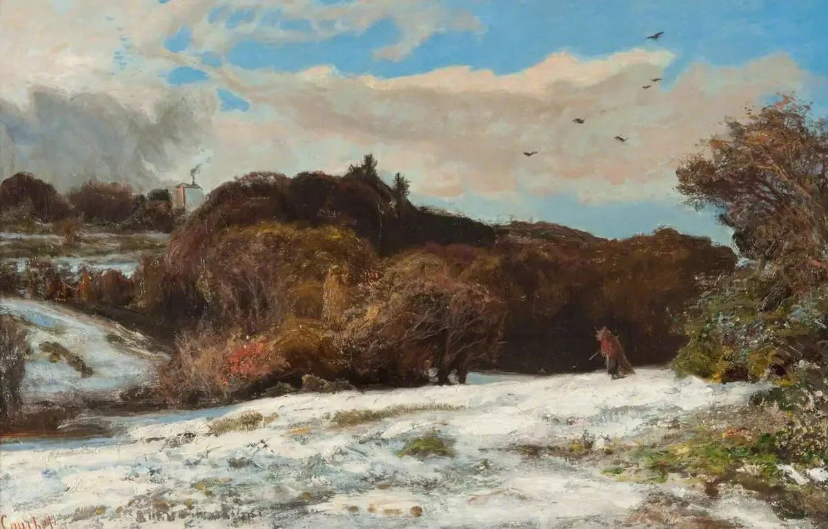 L'hiver à Ornans - Gustave Courbet image 1 tableau peint à l’huile sur toile