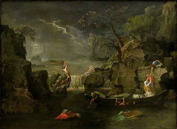 L'Hiver - Nicolas Poussin image 1 reproduction artisanale de tableau