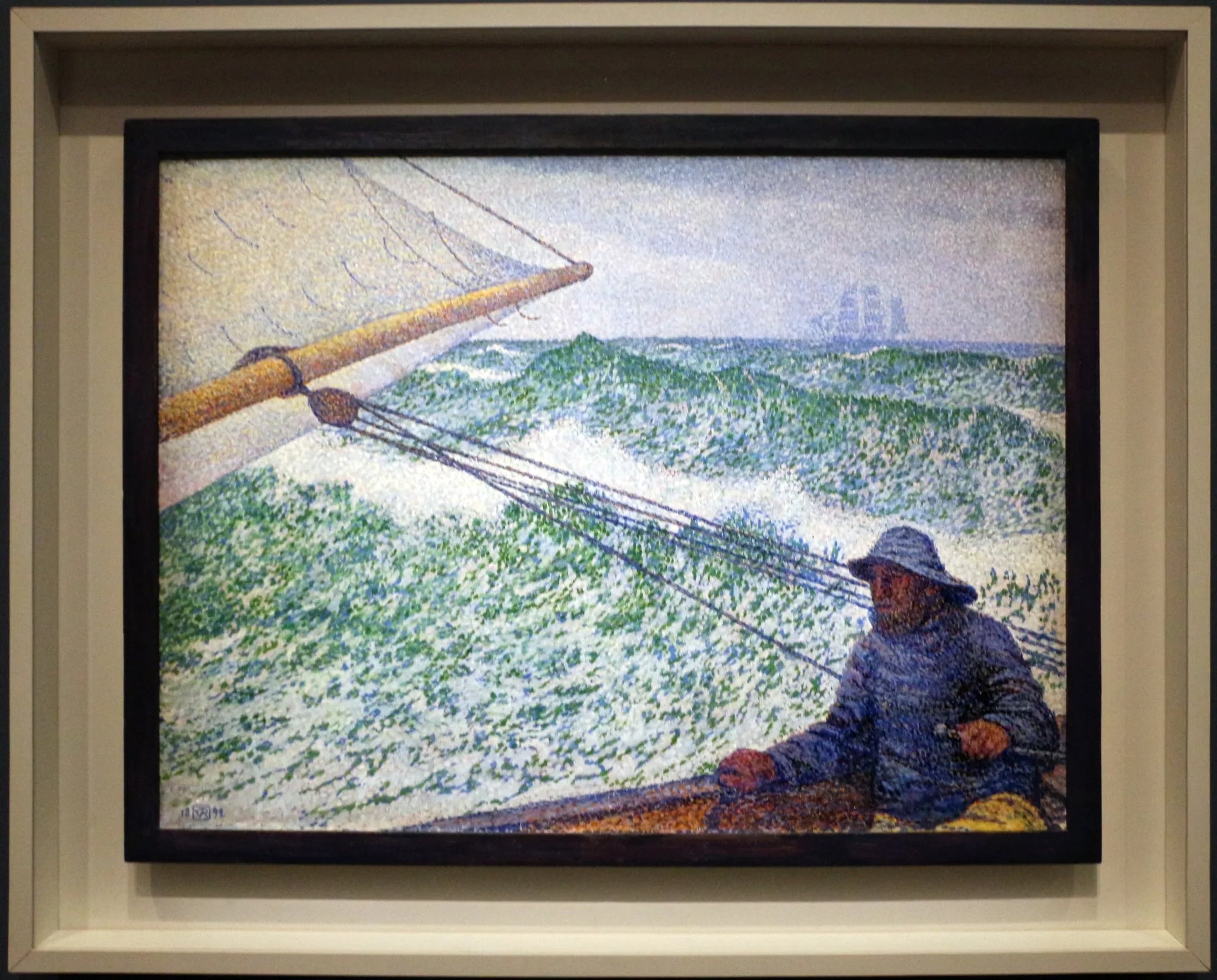 L'Homme à la barre - Théo van Rysselberghe image 1 reproduction d’œuvre d’art à l’huile