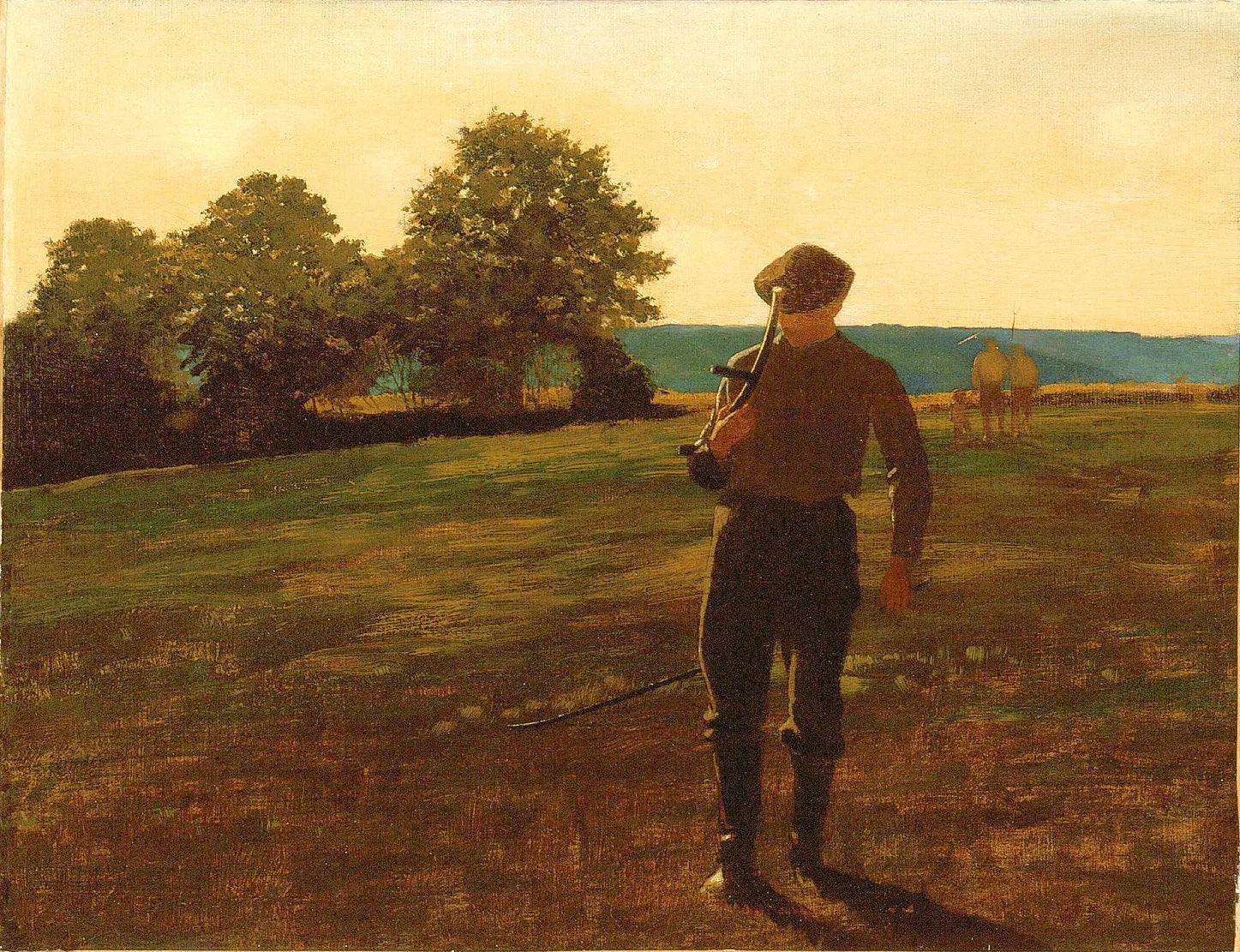 L'homme à la faux - Winslow Homer image 1 reproduction de peinture à l’huile