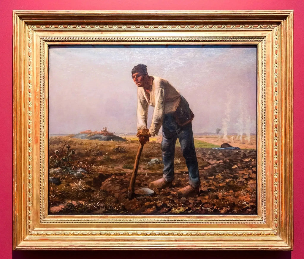 L'Homme à la houe - Jean-François Millet image 2 copie peinte à la main à l’huile