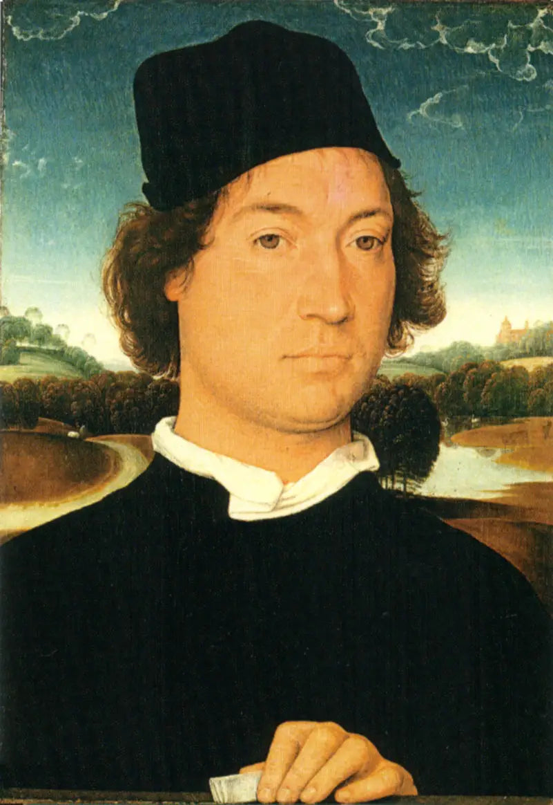 L'Homme à la lettre - Hans Memling image 1 reproduction d’œuvre d’art à l’huile
