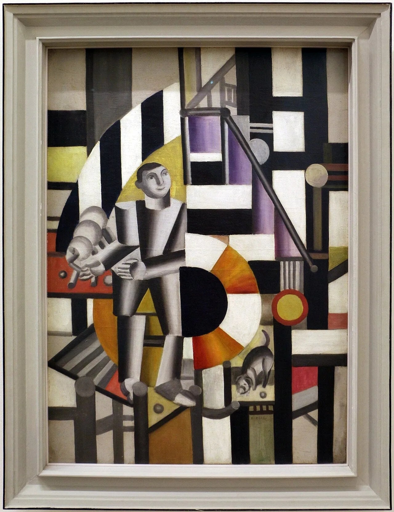 L'homme à la pipe - Fernand Léger image 1 reproduction artisanale de tableau