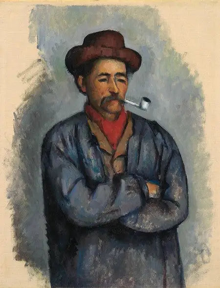 L'Homme à la pipe - Paul Cézanne image 1 reproduction de peinture à l’huile