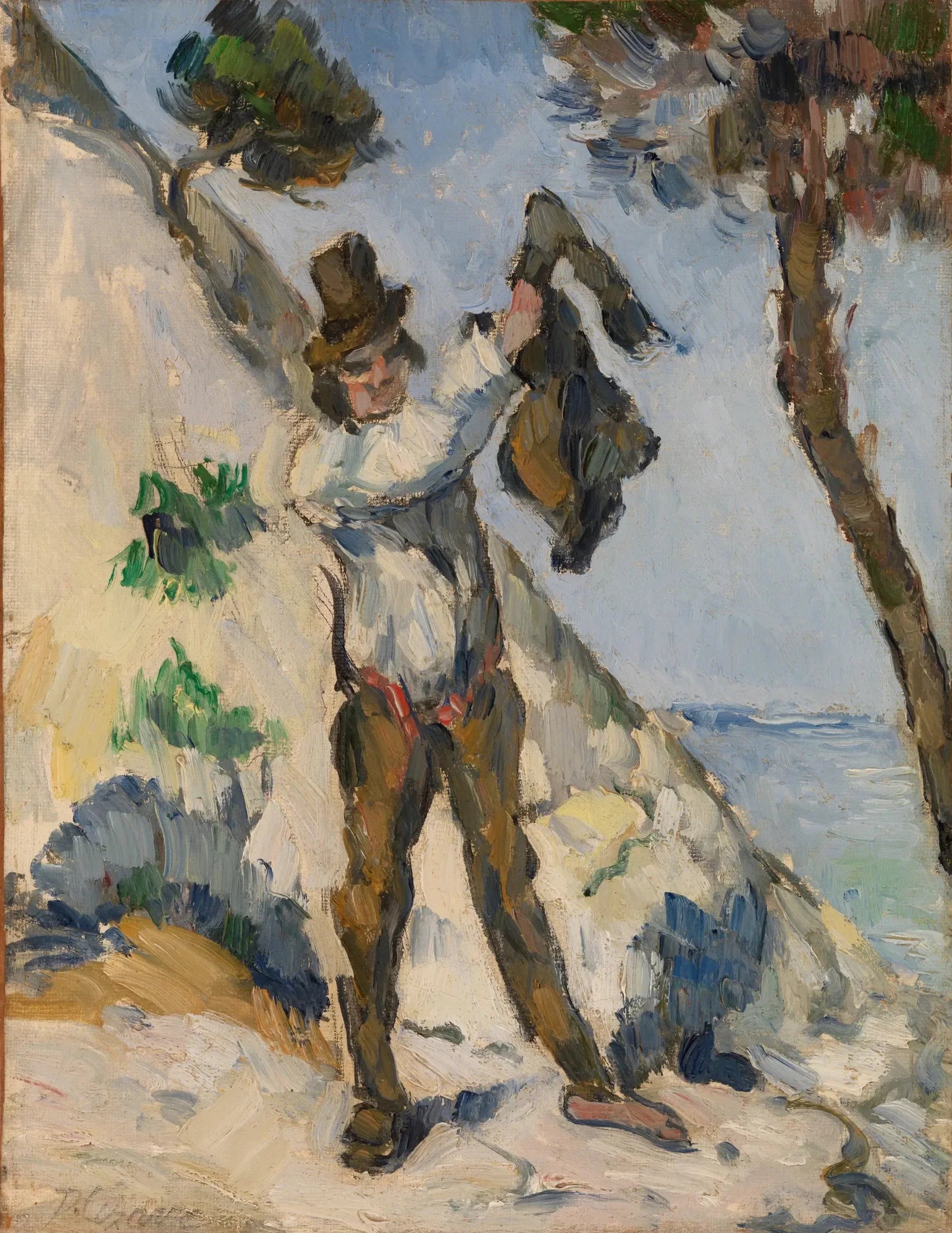 L'Homme à la veste - Paul Cézanne image 1 tableau peint à l’huile sur toile