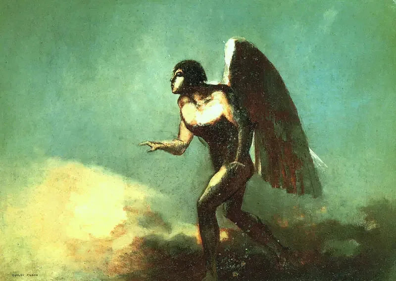 L'Homme ailé - Odilon Redon image 1 reproduction artisanale de tableau