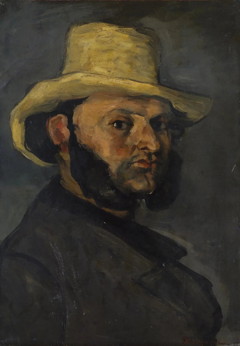 L'Homme au chapeau de paille - Paul Cézanne
