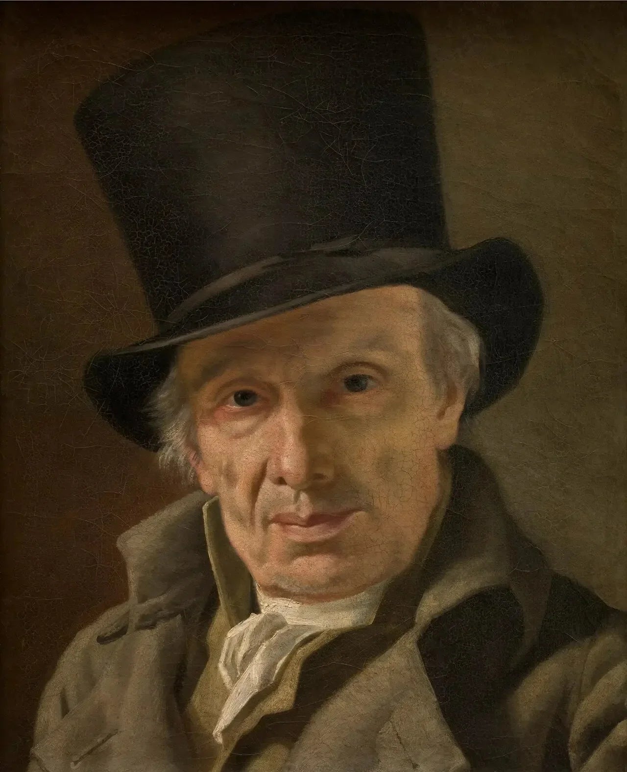 L'homme au chapeau - Jacques-Louis David image 1 reproduction artisanale de tableau