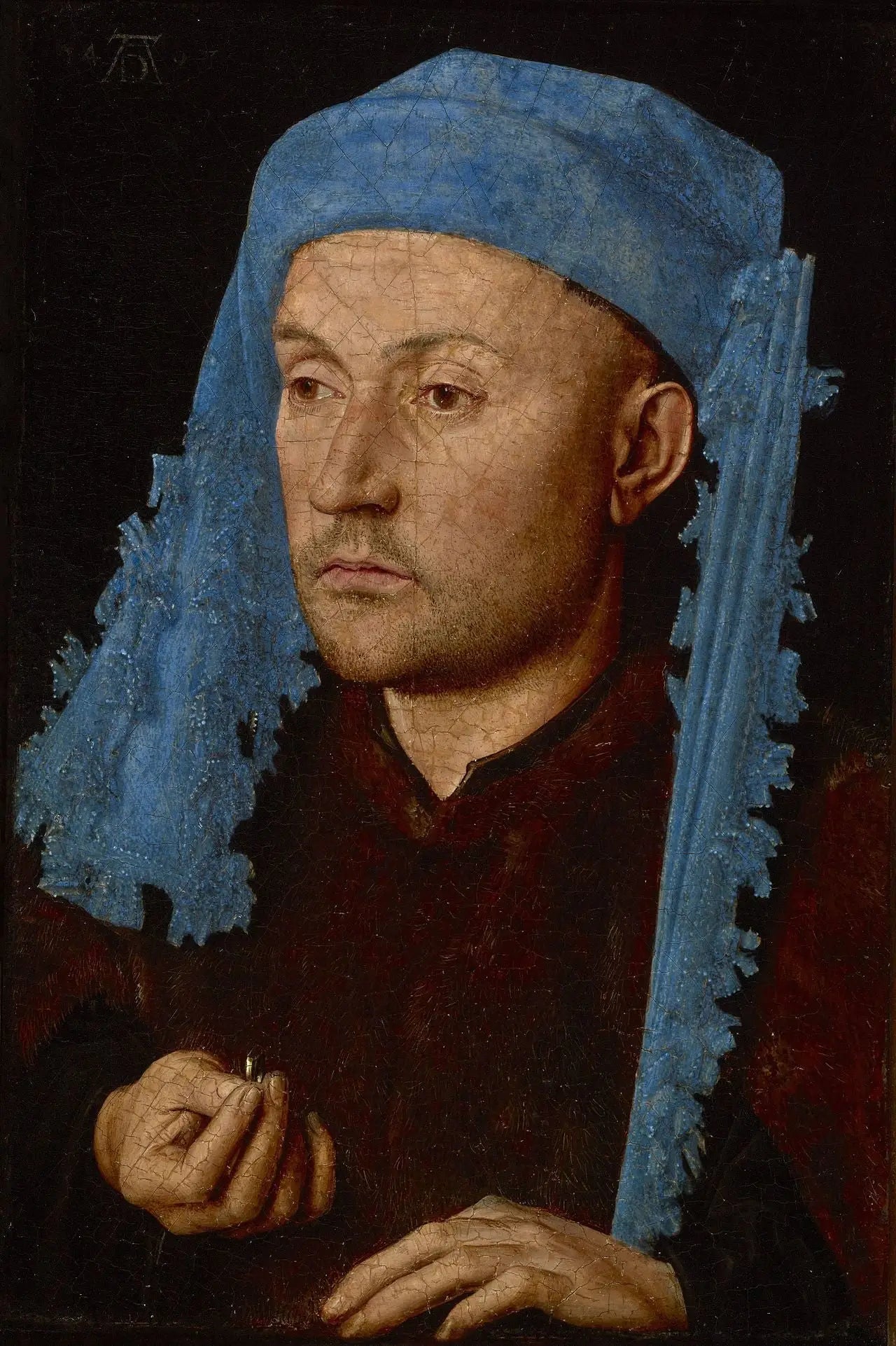 L'Homme au chaperon bleu - Jan van Eyck image 1 tableau peint à l’huile sur toile