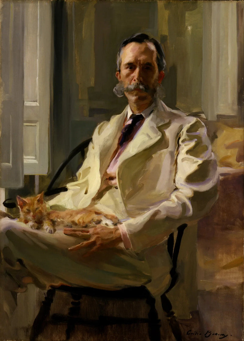 L'homme au chat (Henry Sturgis Drinker) - Cecilia Beaux