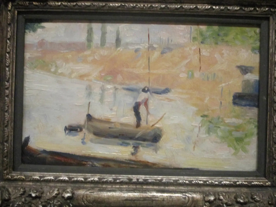 L'homme dans un bateau - Georges Seurat
