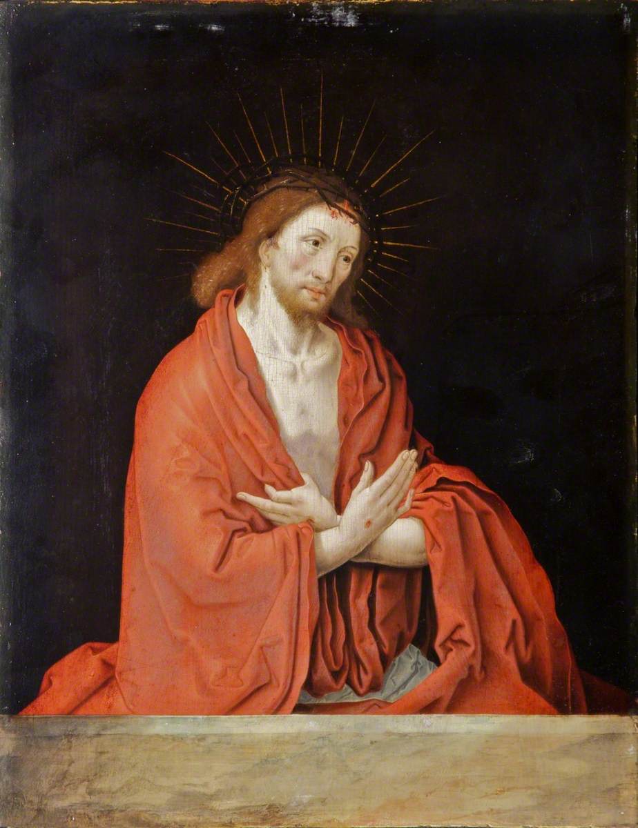 L'homme de douleurs - Lucas van Leyden image 1 reproduction de peinture à l’huile