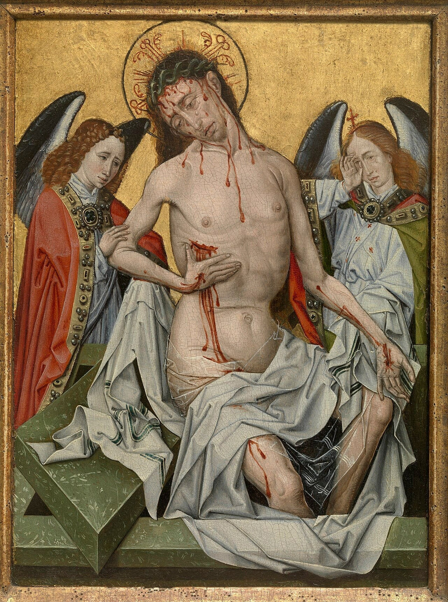 L'Homme de douleurs - Master of Flémalle image 1 reproduction artisanale de tableau