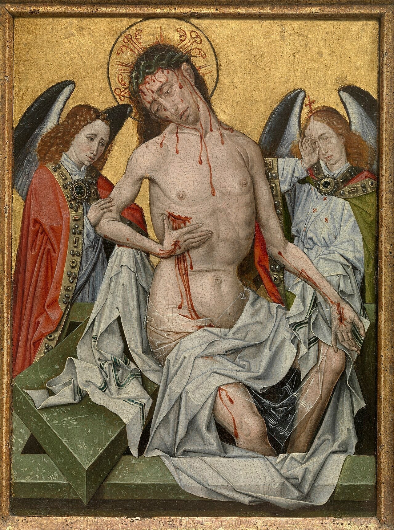 L'Homme de douleurs - Robert Campin image 1 reproduction réalisée par Alpha Reproduction
